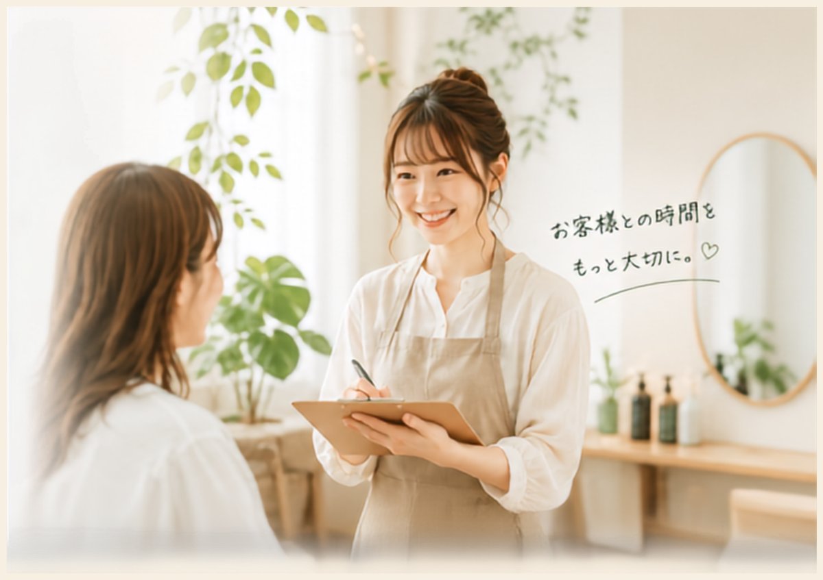 よやすけを使うサロンスタッフとお客様